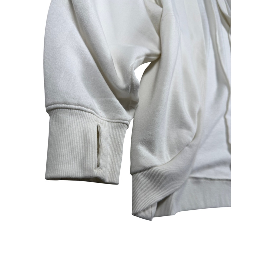 All in Motion Womens Cream Open Front Cardigan Sweatshirt Thumbholes Pockets S - Picture 2 of 5